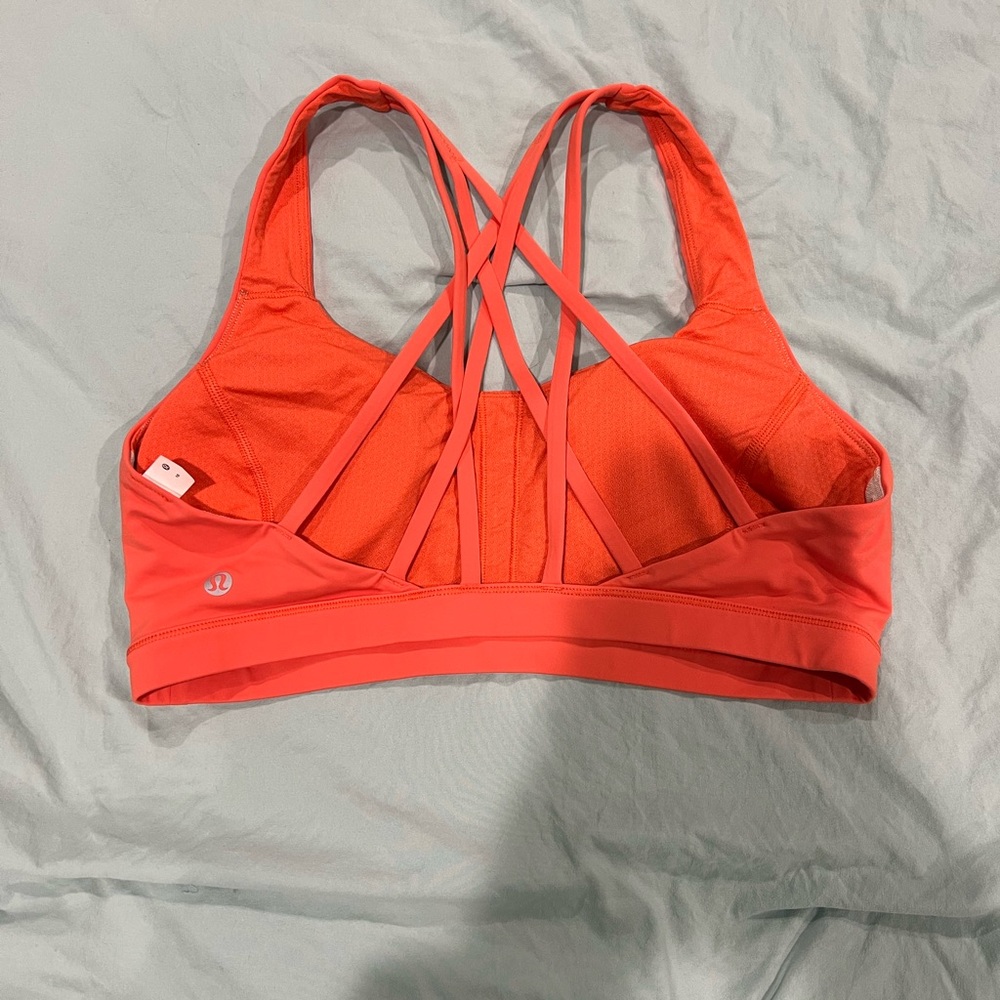 Lululemon Athletica Strappy Orange Sports Bra